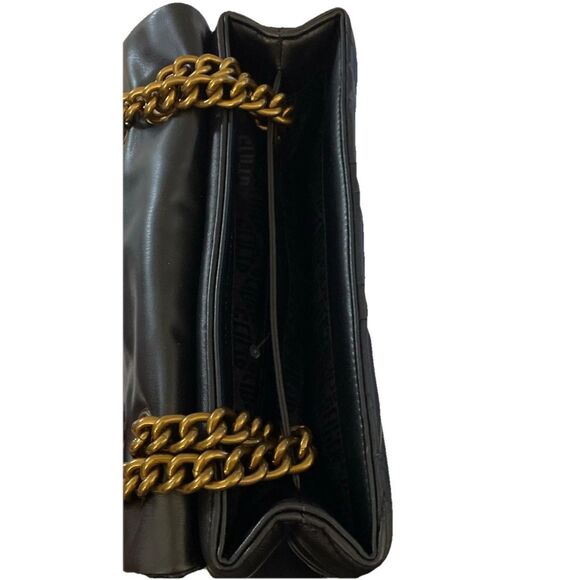 New Kurt Geiger London Black “KENSINGTON”Medium ” 10’ Quilted Leather Shoulder B - Picture 6 of 8